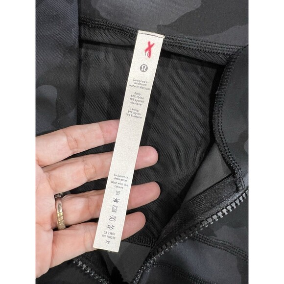 Lululemon Define Jacket Heritage 365 Camo Deep Coal Women Size 10 Full Zip - Picture 3 of 12